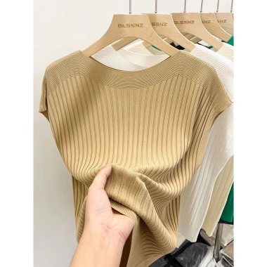Áo ghi lê tay ngắn nữ mùa hè - Top sơ mi họa tiết nhẹ, giá chỉ 173.880₫