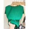 Áo ghi lê tay ngắn nữ mùa hè - Top sơ mi họa tiết nhẹ, giá chỉ 173.880₫ 4