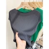 Áo ghi lê tay ngắn nữ mùa hè - Top sơ mi họa tiết nhẹ, giá chỉ 173.880₫ 5