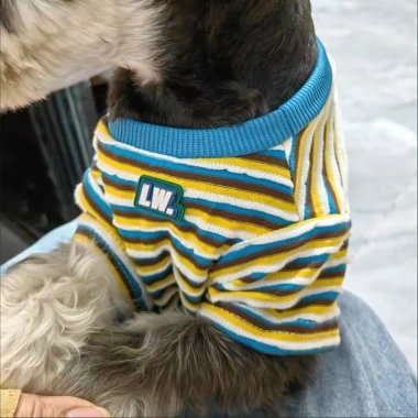 Áo ghi-lê thú cưng thoáng khí, giảm rụng lông mùa hè mỏng nhẹ cho mèo chó nhỏ - French Bulldog, Corgi, thỏ, kẻ sọc 8 Áo ghi-lê thú cưng thoáng khí, giảm rụng lông mùa hè mỏng nhẹ cho mèo chó nhỏ - French Bulldog, Corgi, thỏ, kẻ sọc 8