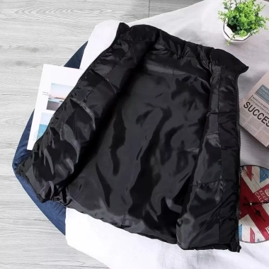 Áo ghi lê vest nam chống gió, cổ đứng ấm áp với lớp đệm mềm - Thu Đông 190k