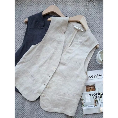 Áo ghile nam DV02 - Vest không tay basic linen cao cấp, nam tính, giá ưu đãi 269,100₫ 2