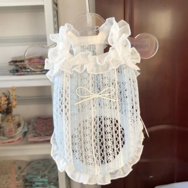 Áo gi-lê mùa hè cho mèo, chó nhỏ, lưới thoáng khí, nơ siêu dễ thương - 194k