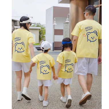 Áo Gia Đình Hello Sunday Bộ 3-5 Người Du Lịch Cotton Đủ Màu Đủ Size 60.000 VND