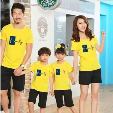 Áo gia đình in hình Family thun cotton, size 8‑100kg, giảm giá 55k chỉ 55.000đ 3