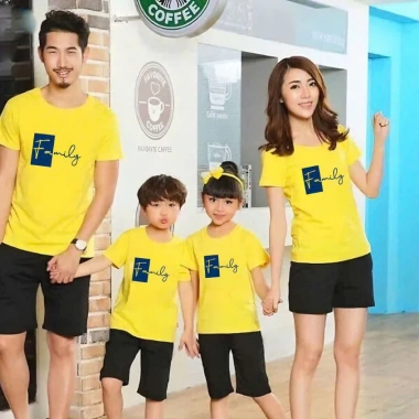 Áo gia đình in hình Family thun cotton, size 8‑100kg, giảm giá 55k chỉ 55.000đ 6