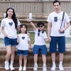 Áo gia đình Nhà Đăng – Thun 100% co giãn, in trái tim & chữ family sắc nét, 123.000₫ 6