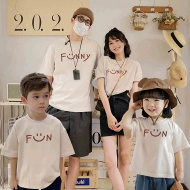 Áo gia đình Nhà Đăng - Thun Funny cotton 100% co giãn 4C, in bền, bảo hành in ấn, 123k