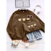Áo gia đình Panda Nỉ Sweater gấu nhỏ 2 da cao cấp mềm mịn, thoáng khí, in bền đẹp 4