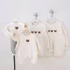Áo gia đình Panda Nỉ Sweater gấu nhỏ 2 da cao cấp mềm mịn, thoáng khí, in bền đẹp 8