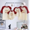 Áo gia đình Panda tay đỏ cotton 100% in chữ Make Life Sweet, mát mẻ, in bền - giá ưu đãi 152.460₫ 3