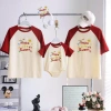 Áo gia đình Panda tay đỏ cotton 100% in chữ Make Life Sweet, mát mẻ, in bền - giá ưu đãi 152.460₫ 6