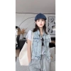 Áo gile denim nữ cổ polo dáng nhỏ, chất liệu bò cao cấp, giảm giá 265k 9