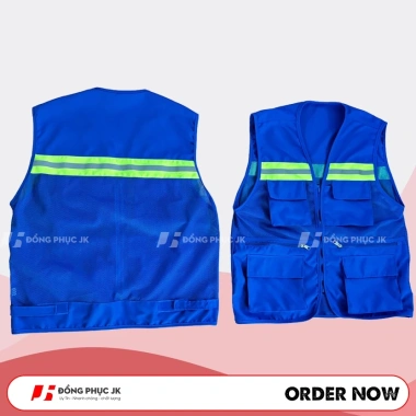 Áo gile kỹ sư công trình 6 túi hộp, phản quang mát mẻ, thời trang chỉ 125.000₫ 2 Áo gile kỹ sư công trình 6 túi hộp, phản quang mát mẻ, thời trang chỉ 125.000₫ 2