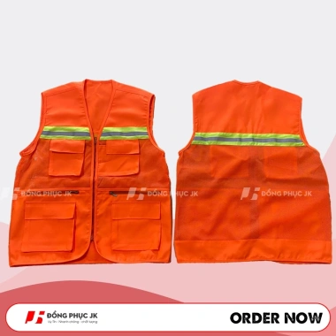 Áo gile kỹ sư công trình 6 túi, phản quang, thoáng mát, thời trang - 125k 3 Áo gile kỹ sư công trình 6 túi, phản quang, thoáng mát, thời trang - 125k 3
