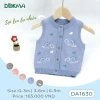 Áo Gile Len Dễ Thương Cho Bé 1-9M, 4-5-8-8kg - Giá 165.000₫ | Dokma DA1.630 DA1.633 DA2.262