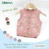 Áo Gile Len Dễ Thương Cho Bé 1-9M, 4-5-8-8kg - Giá 165.000₫ | Dokma DA1.630 DA1.633 DA2.262 2