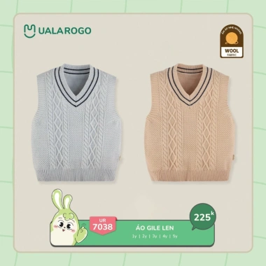 Áo Gile Len Nhiều Màu Uala 9-24kg Cho Bé – Thoáng Khí, Đa Dạng Mẫu UR7.031 UR7.033 UR7.034 UR7.038 UR7.039 Giá 225.000₫