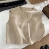 Áo gile len thu đông hottrend KK SP359 – len dệt kim mềm mại, cách điệu, cao cấp, giảm còn 129k 4