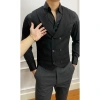 Áo Gile Nam 6 Cúc Vải Chéo 79 - Vest Đen Slimfit Trẻ Trung, Lịch Lãm iMan 9