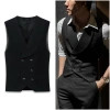 Áo Gile Nam 6 Cúc Vải Chéo 79 - Vest Đen Slimfit Trẻ Trung, Lịch Lãm iMan 10