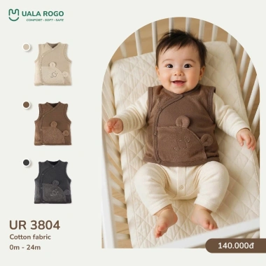 Áo Gile Nỉ Uala 0-24 tháng 3-14kg - Đồ ấm áp, dễ thương cho bé yêu 4 Áo Gile Nỉ Uala 0-24 tháng 3-14kg - Đồ ấm áp, dễ thương cho bé yêu 4