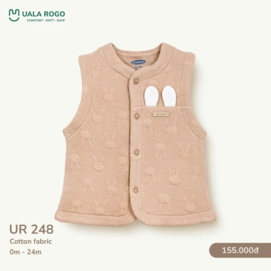 Áo Gile Nỉ Uala 0-24 tháng 3-14kg - Đồ ấm áp, dễ thương cho bé yêu