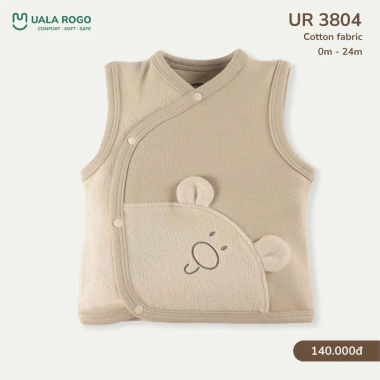 Áo Gile Nỉ Uala 0-24 tháng 3-14kg - Đồ ấm áp, dễ thương cho bé yêu 6 Áo Gile Nỉ Uala 0-24 tháng 3-14kg - Đồ ấm áp, dễ thương cho bé yêu 6
