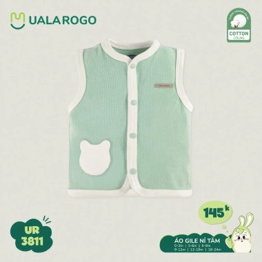 Áo Gile Nỉ Uala 0-24 tháng 3-14kg - Đồ ấm áp, dễ thương cho bé yêu 10 Áo Gile Nỉ Uala 0-24 tháng 3-14kg - Đồ ấm áp, dễ thương cho bé yêu 10