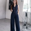 Áo gile nữ HAGOO cởi đôi khuy kim loại sang trọng, mặc đi làm, đi chơi, giảm 20% 4