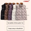 Áo gile nữ OBBM ms616, phao trần bông sóng, giá 220k, thích hợp mặc nhà đi chơi 6