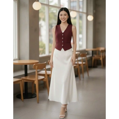 Áo Gile Nữ Zart 100% Lụa Lót, Nhiều Màu, Vải Hàn Cao Cấp, Giảm Giá 199k 9
