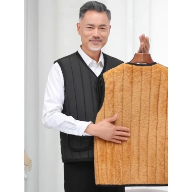 Áo Gile Phao Lót Lông Giữ Ấm Mùa Đông Người Trung Niên - Đơn Giản Khỏe Khoắn Giá 119.000 VND 2
