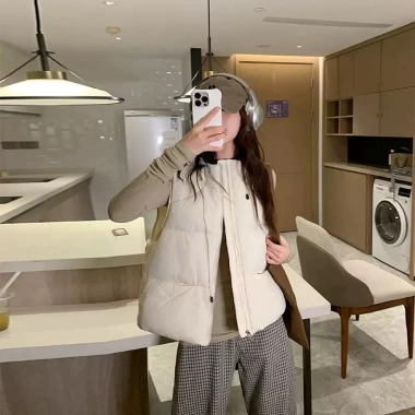 Áo gile phao nữ có mũ dày dặn ấm áp - Hottrend QCCC giảm giá 325k 8
