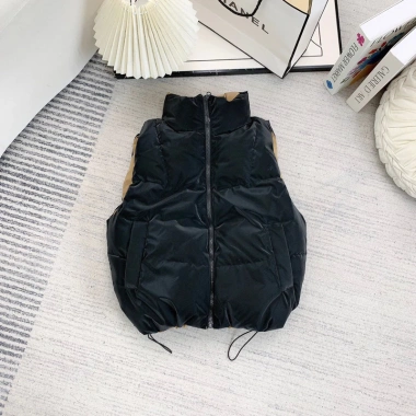 Áo Gile Phao Nữ Nhung Lì 2 Mặt Siêu Nhẹ Dáng Ngắn Dây Rút Eo Giữ Ấm Tũn Boutique 9