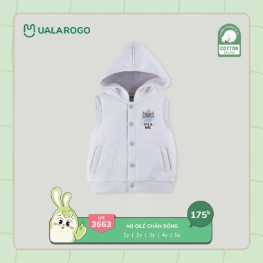 Áo Gile Trần Bông Mềm Mại Uala UR3.663 9-24kg - Đồ Ngầu Bé Trai và Bé Gái, Giá 175k 4