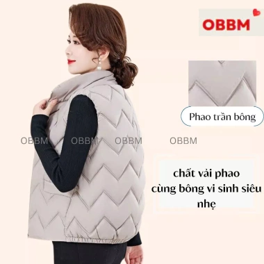 Áo gile trung niên cho mẹ - áo phao trần bông sóng mẫu mới, ấm áp, giá 228.999₫