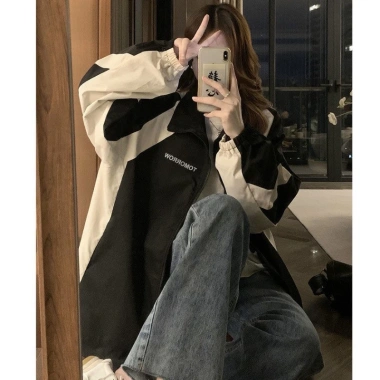 Áo gió hai lớp Unisex màu tương phản - Chống nắng mát mẻ, chất lượng cao, 173.250₫
