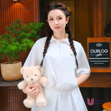 Áo gió ngắn tay thể thao nữ Ari Top Today U Wear – Thoải mái, năng động, chỉ 290k 3