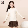 Áo giữ nhiệt bé gái BabyloveGO thu đông dài tay cao cổ 3 phân, ấm áp, giá 109k 3