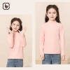 Áo giữ nhiệt bé gái BabyloveGO thu đông dài tay cao cổ 3 phân, ấm áp, giá 109k 5