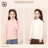Áo giữ nhiệt bé gái BabyloveGO thu đông dài tay cao cổ 3 phân, ấm áp, giá 109k 6