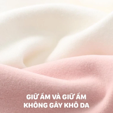 Áo giữ nhiệt bé gái BabyloveGO Ultra Warm dài tay cao cổ, co giãn, ấm áp, 109.000đ