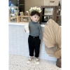 Áo giữ nhiệt cao cổ cho bé, vải thun tăm co giãn ôm sát, size 7-35kg, chỉ 55.000đ 3