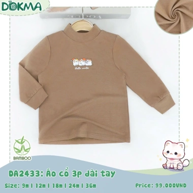 Áo giữ nhiệt cổ 3 phân Dokma mềm mịn cho bé 8-13kg 6-36M - Giá ưu đãi 99.000đ