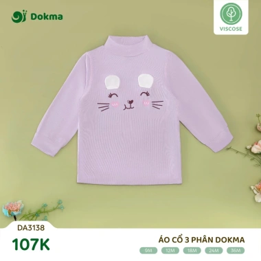 Áo giữ nhiệt cổ 3 phân Dokma mềm mịn cho bé 8-13kg 6-36M - Giá ưu đãi 99.000đ