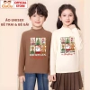 Áo giữ nhiệt Noel Giáng Sinh cho bé trai gái CIUCIU KID vải zip lông mềm co dãn 9