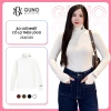 Áo giữ nhiệt nữ GUNO ôm body dài tay cổ lọ thêu logo lót lông thỏ siêu ấm mùa thu đông
