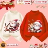 Áo Giữ Nhiệt Ông Già Noel Cưỡi Tuần Lộc Merry Christmas cho Bé Trai và Bé Gái - Vải Co Dãn, Mềm Ấm, CIUCIU KID