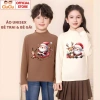Áo Giữ Nhiệt Ông Già Noel Cưỡi Tuần Lộc Merry Christmas cho Bé Trai và Bé Gái - Vải Co Dãn, Mềm Ấm, CIUCIU KID 3